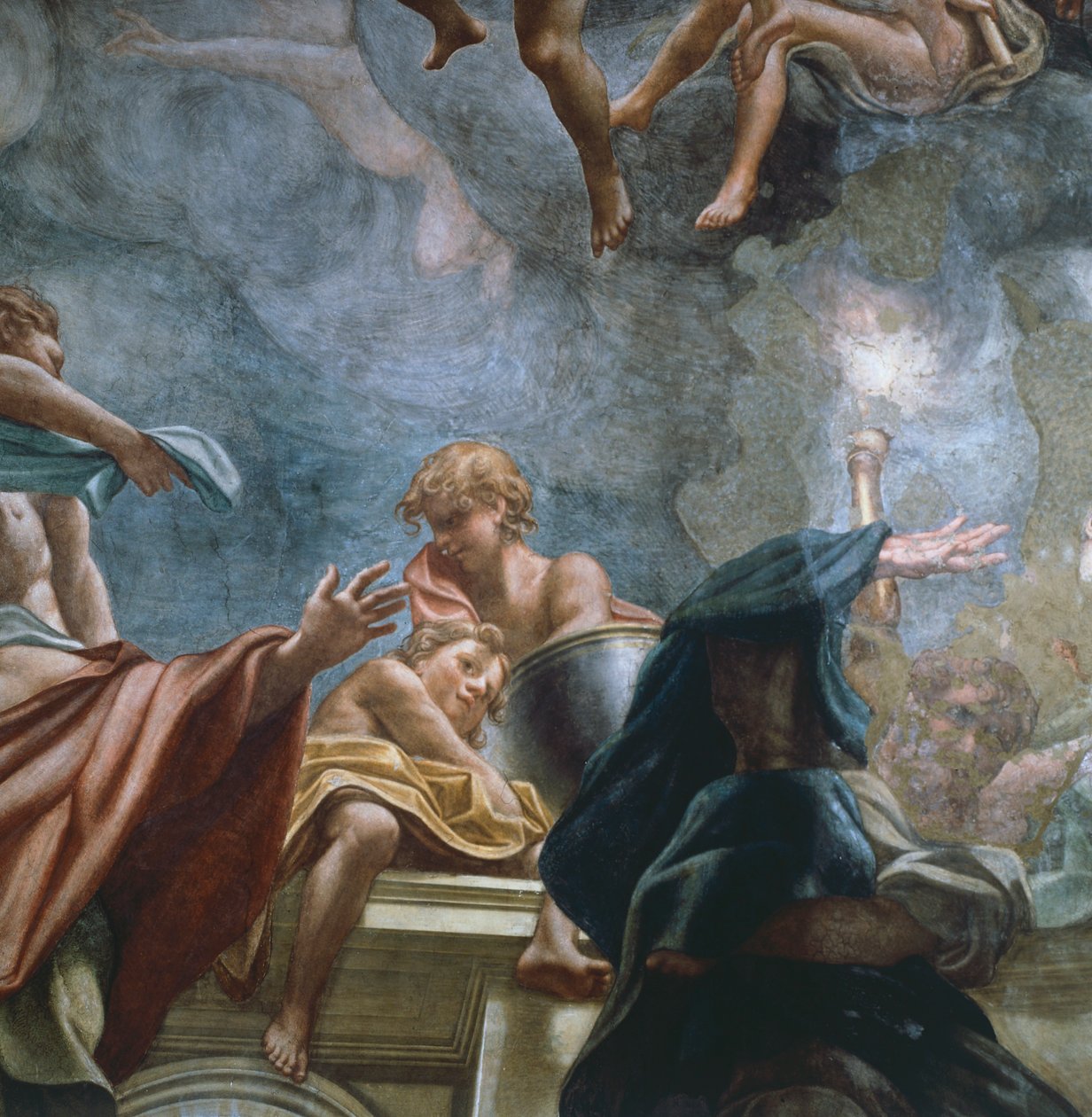 Antonio Allegri Da Correggio (1489-1534) apostol figurája, a pármai székesegyház kupolájának freskóinak részlete alkotó: (c.1489 1534) Correggio