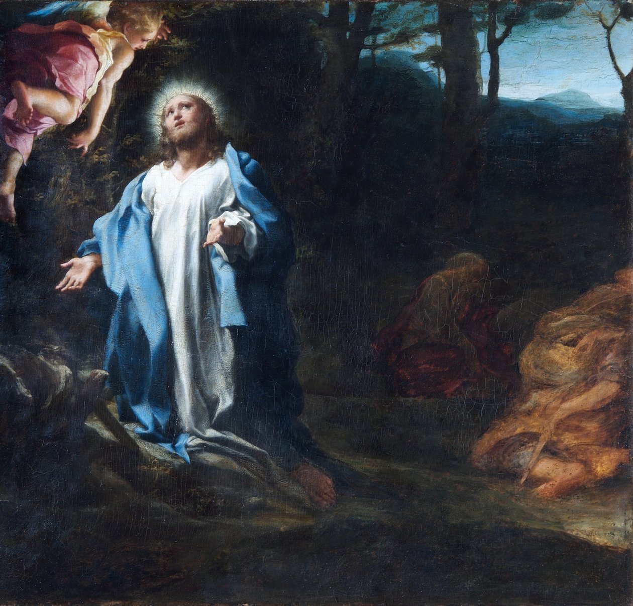 Agónia a kertben, 1520-as évek közepe (olaj, panel) alkotó: (c.1489 1534) Correggio