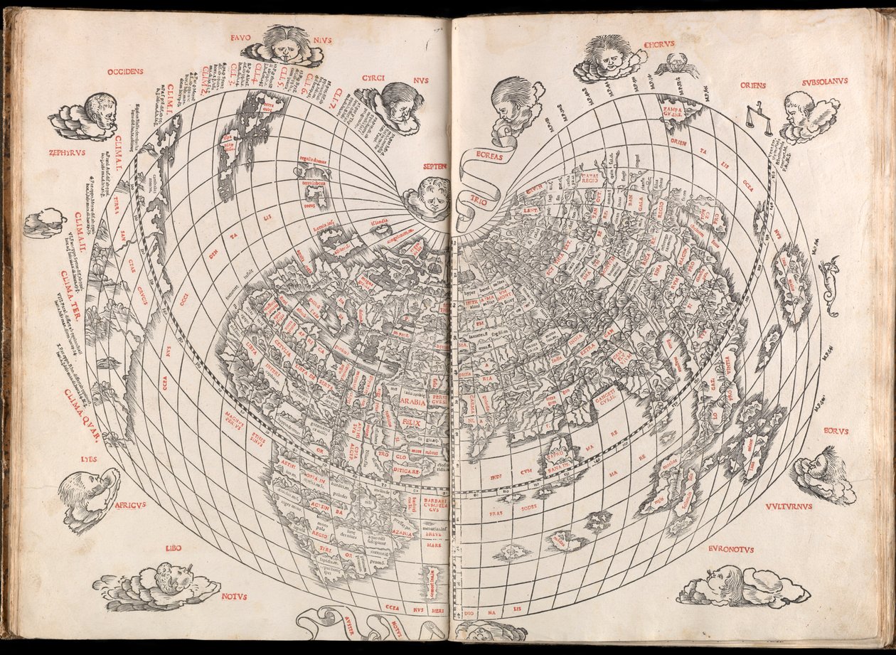 Claudii Ptholemaei Alexandrini liber geographiae cum tabulis et universali figura et cum additione locorum quae a recentioribus reperta sunt diligenti cura emendatus et impressus alkotó: (c.90 168)(after) Ptolemy