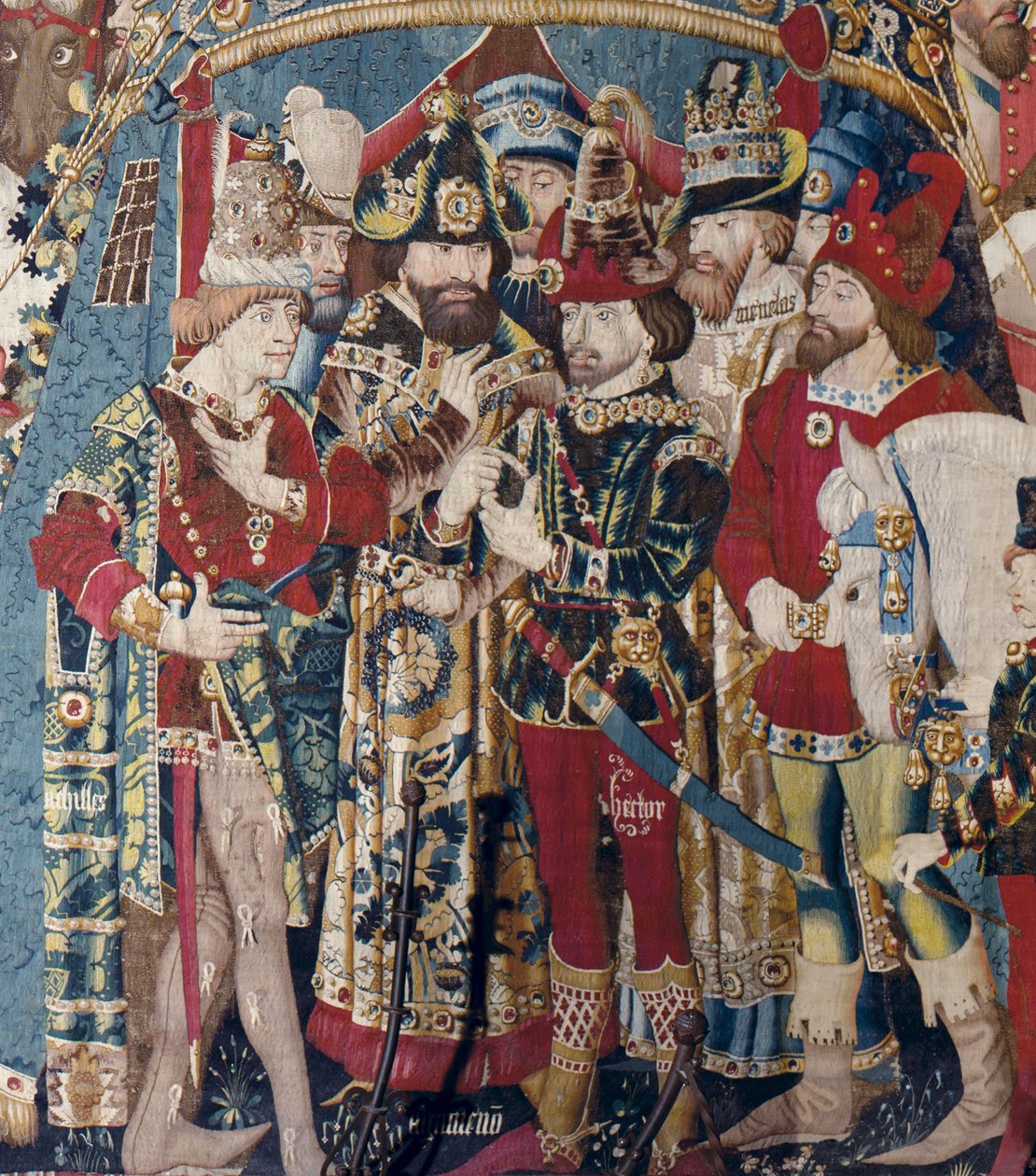 A trójai háború: Akhilleusz sátra, 1470 körül (szőttes) alkotó: (fl.1450 75) Master of Coetivy