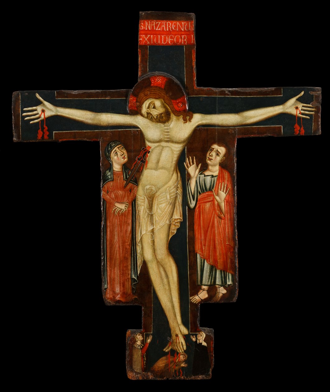 Feszület, 1200-as évek vége (tempera a panelen) alkotó: (studio) Master of the Magdalene Altarpiece