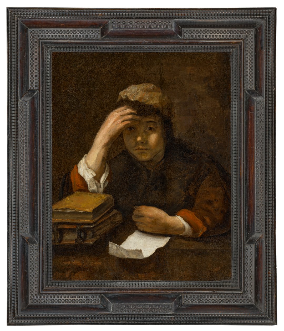 Egy fiú olvas (olaj, vászon) alkotó: (studio of) Rembrandt Harmensz. van Rijn
