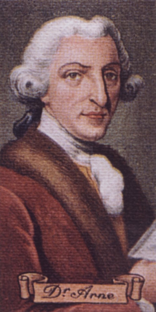 ARNE Thomas Augustine angol alkotó: Unknown