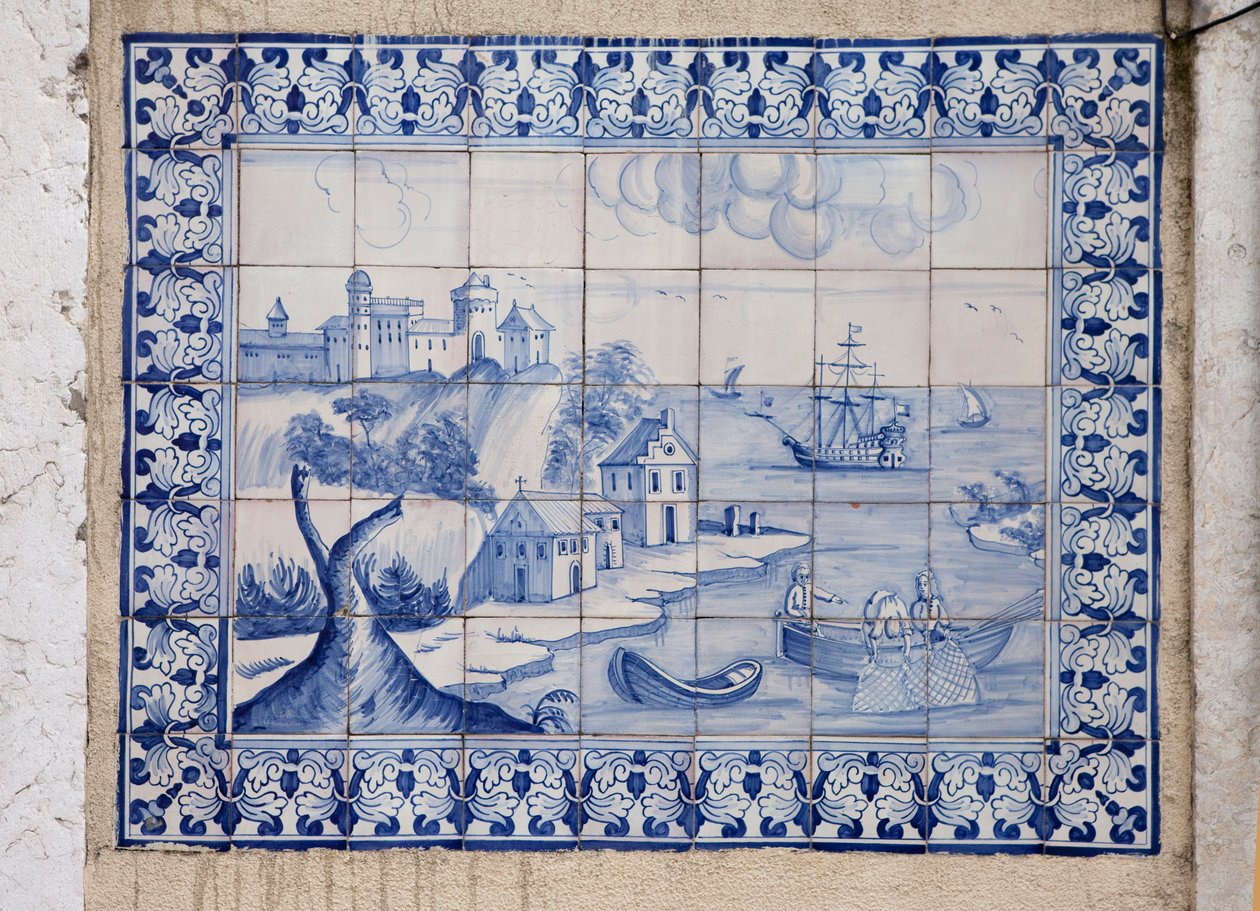 Azulejo, Lisszabon, Portugália. alkotó: Unknown