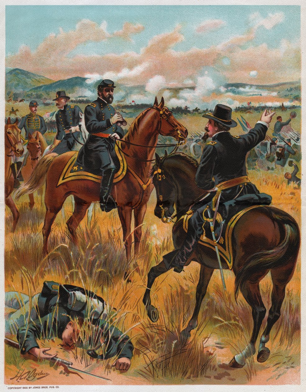 Bataille de Gettysburg. Gettysburgi csata. alkotó: Unknown