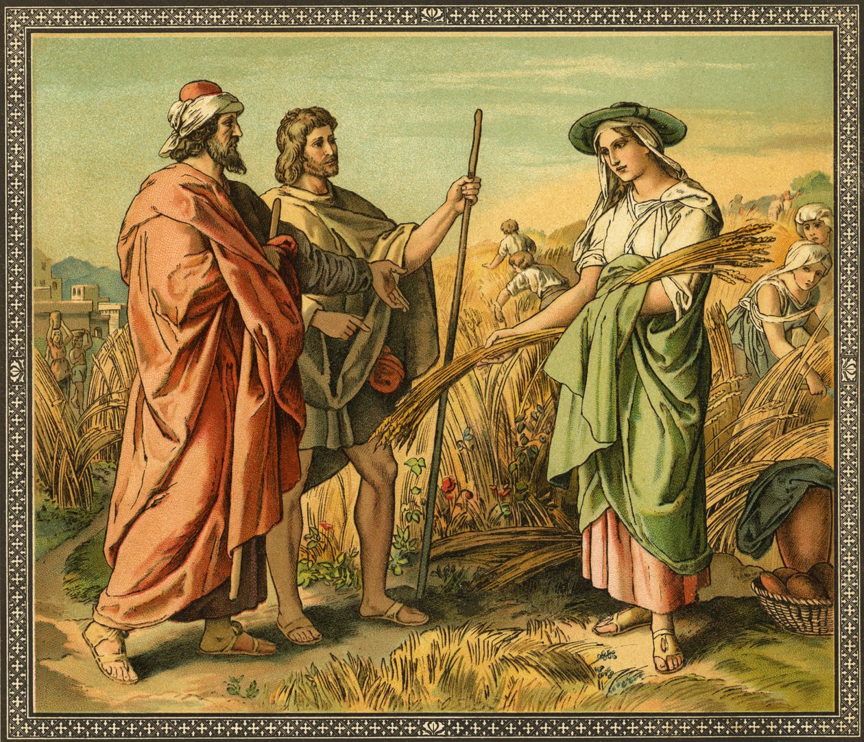 Boáz és Ruth - - Biblia alkotó: Unknown