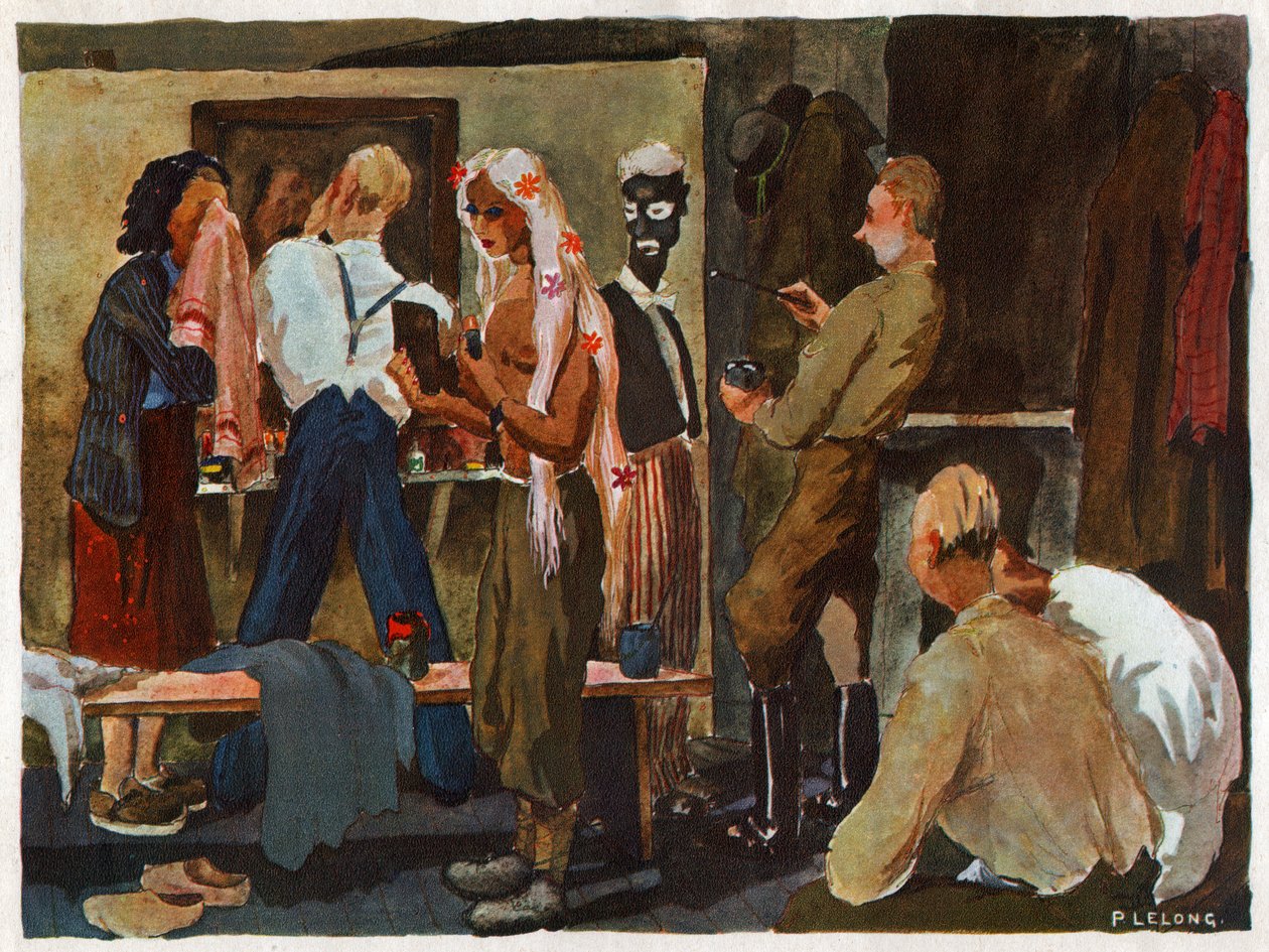 Börtöntábor Németországban. Fogolytábor Németországban. alkotó: Unknown