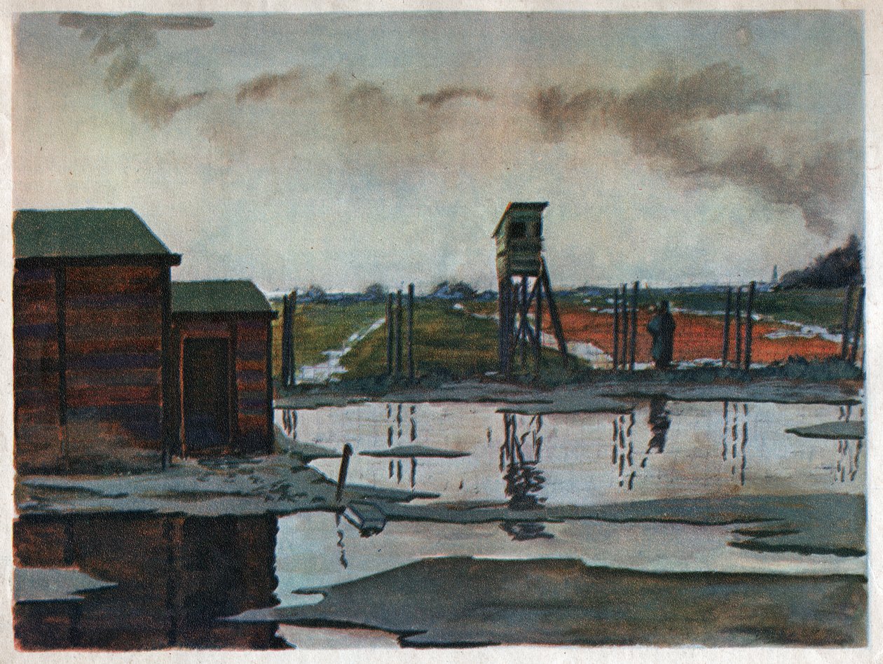 Börtöntábor Németországban. Fogolytábor Németországban. alkotó: Unknown