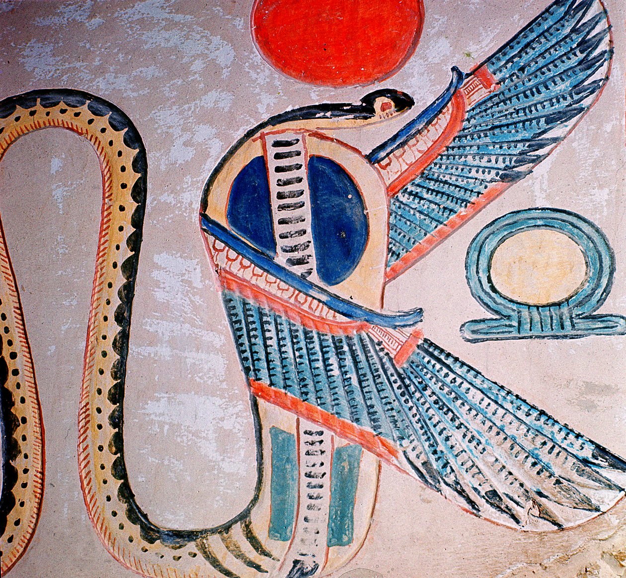 Kobra isten, egyiptomi (falfestmény) alkotó: Unknown