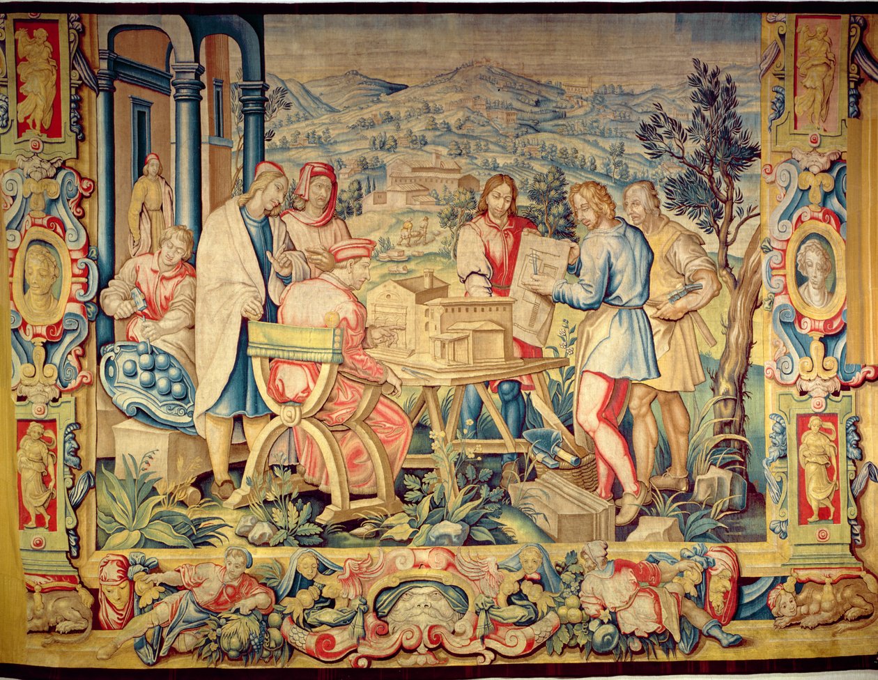 Idősebb Cosimo (1389-1464) A Badia Fiesolana modelljének vizsgálata, Benedetto di Michele Squilli (fl.1555-88) 1560-as évek alkotó: Unknown