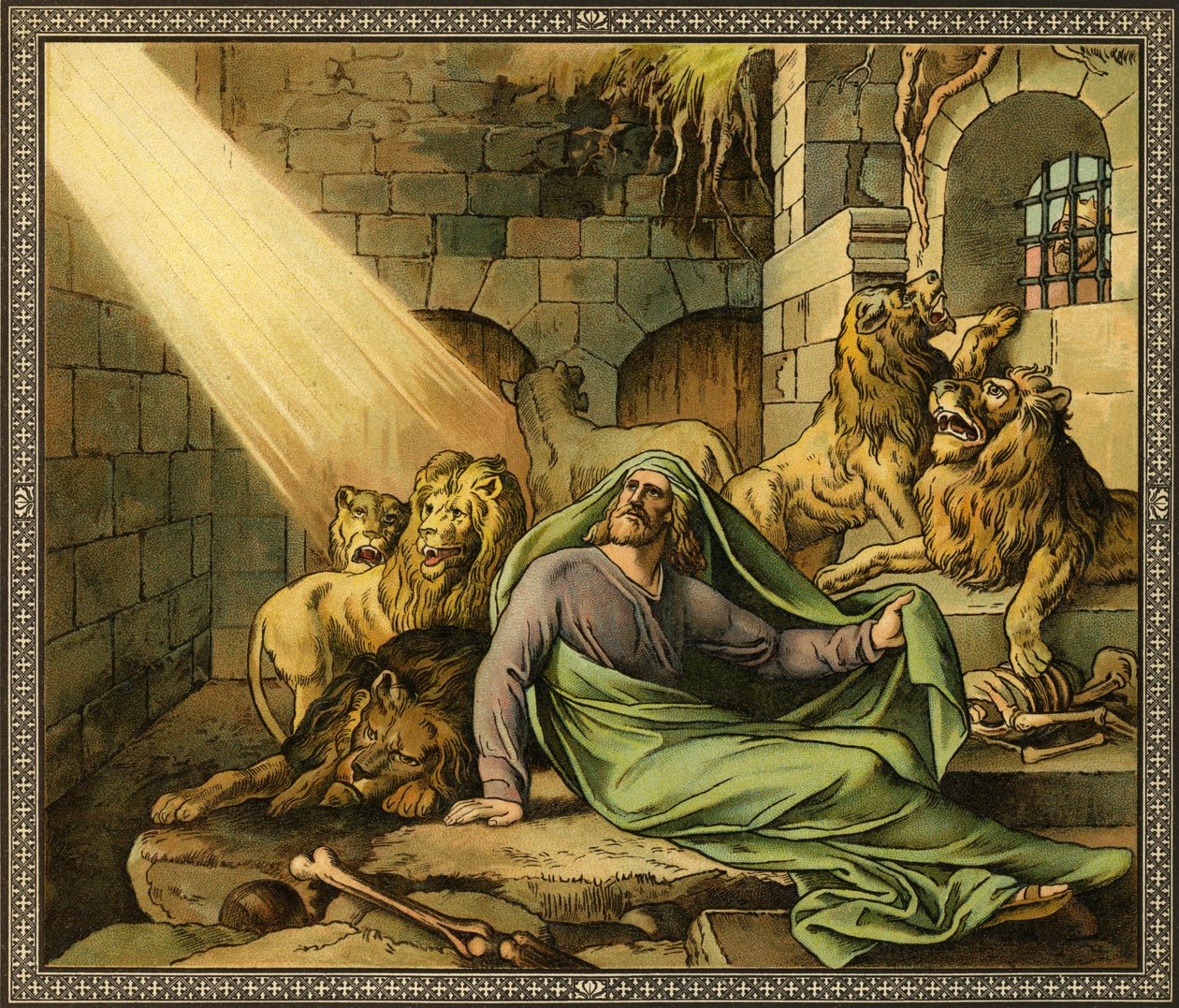 Dániel az oroszlánbarlangban – Biblia, Ószövetség alkotó: Unknown