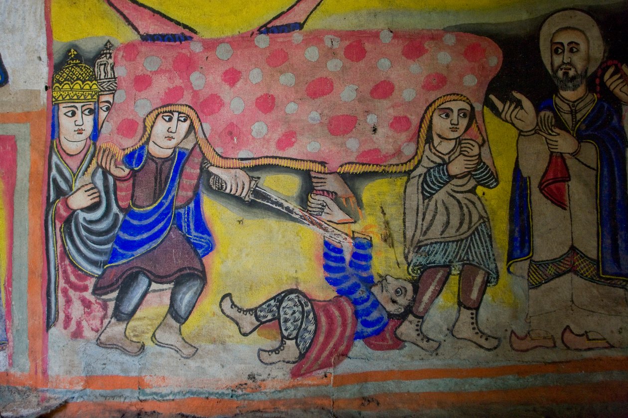 Debir Sina Mary templom, Gorgora, Tana-tó, Etiópia, Afrika alkotó: Unknown