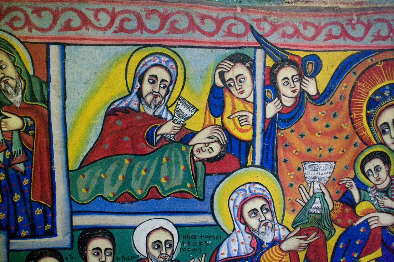 Debir Sina Mary templom, Gorgora, Tana-tó, Etiópia, Afrika alkotó: Unknown