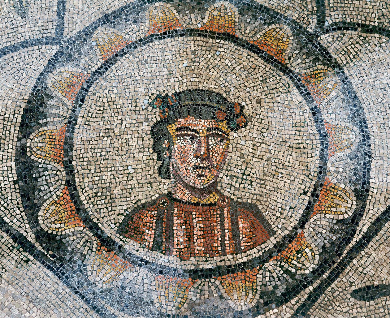 Részlet a korai keresztény bazilika, Aquileia, Udine padlójáról alkotó: Unknown