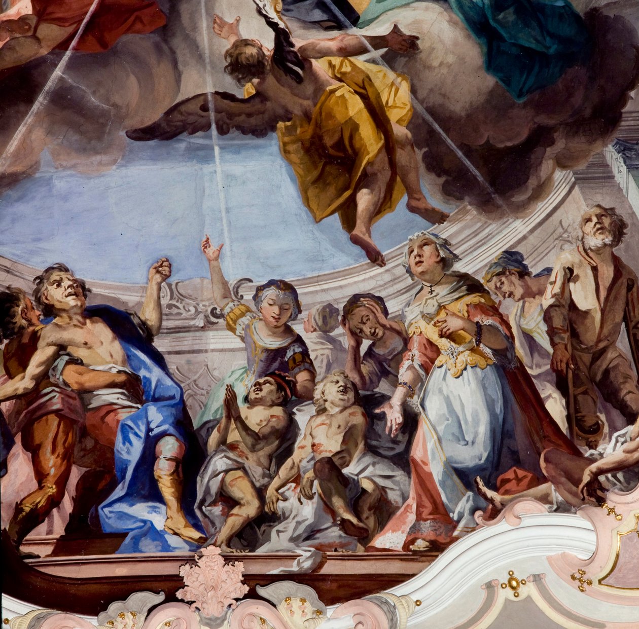 Fresco, Novacella Abby, Bressanone, Trentino Alto Adige, Olaszország alkotó: Unknown