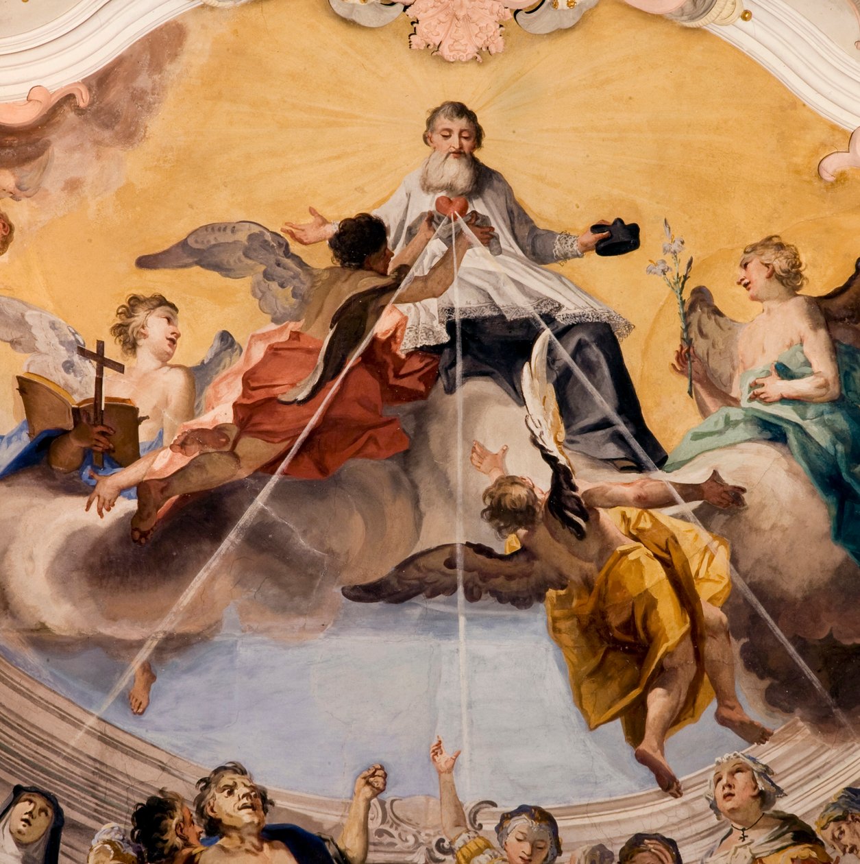 Fresco, Novacella Abby, Bressanone, Trentino Alto Adige, Olaszország alkotó: Unknown