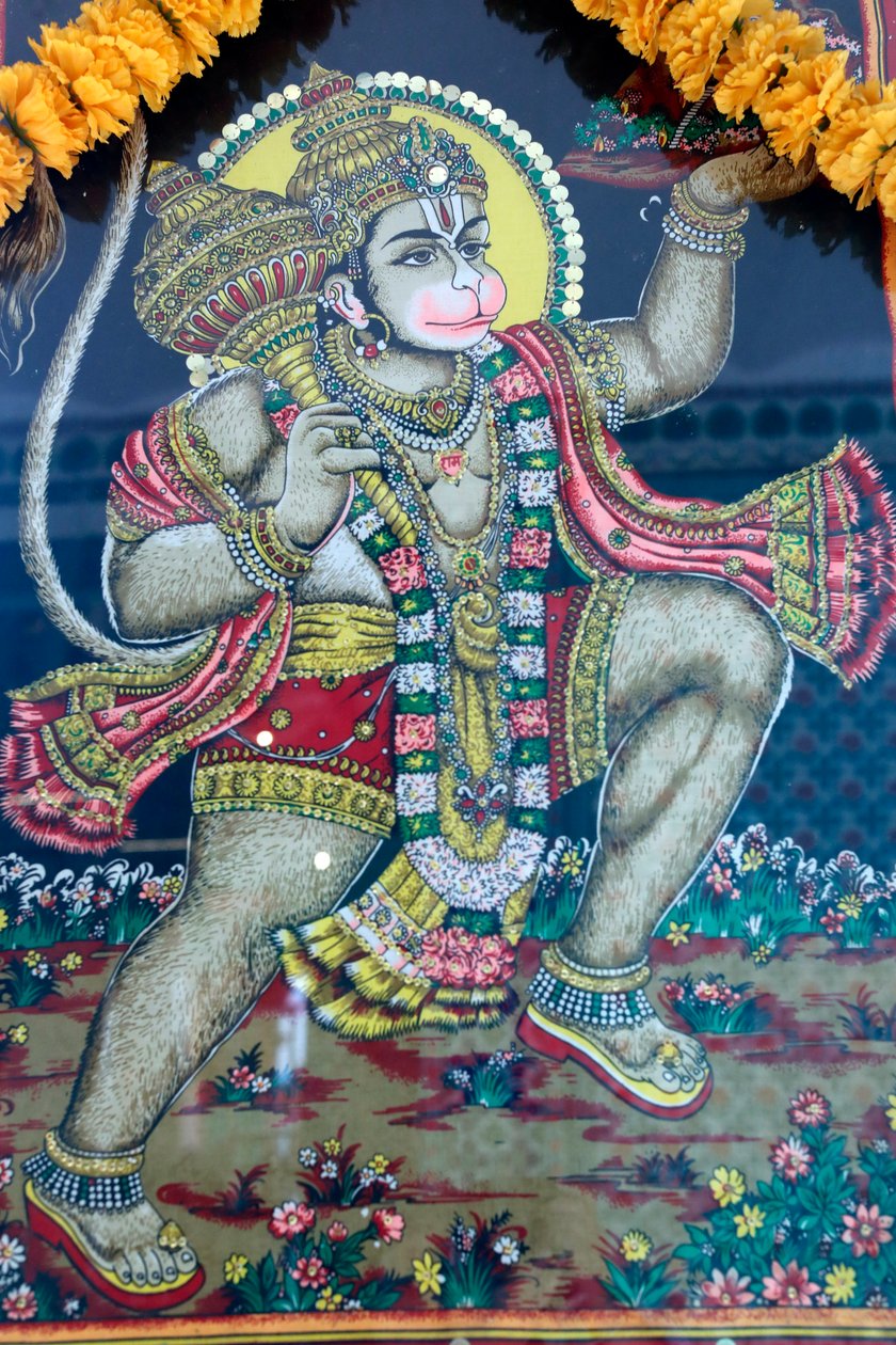 Hanuman, Sri Thenday Yutthapani templom, Ho Si Minh-város, Vietnam alkotó: Unknown