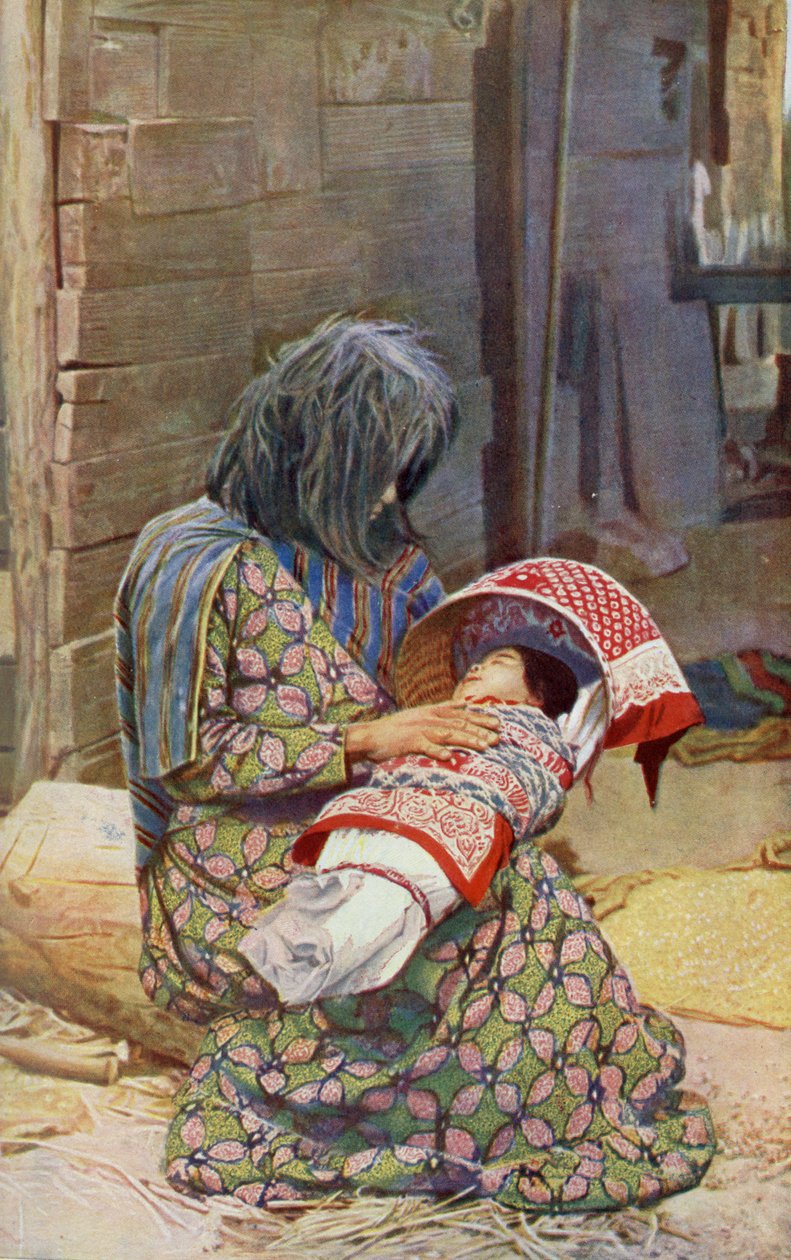 Észak Amerika. A Yuma törzs hordozható ágya. 1920 alkotó: Unknown