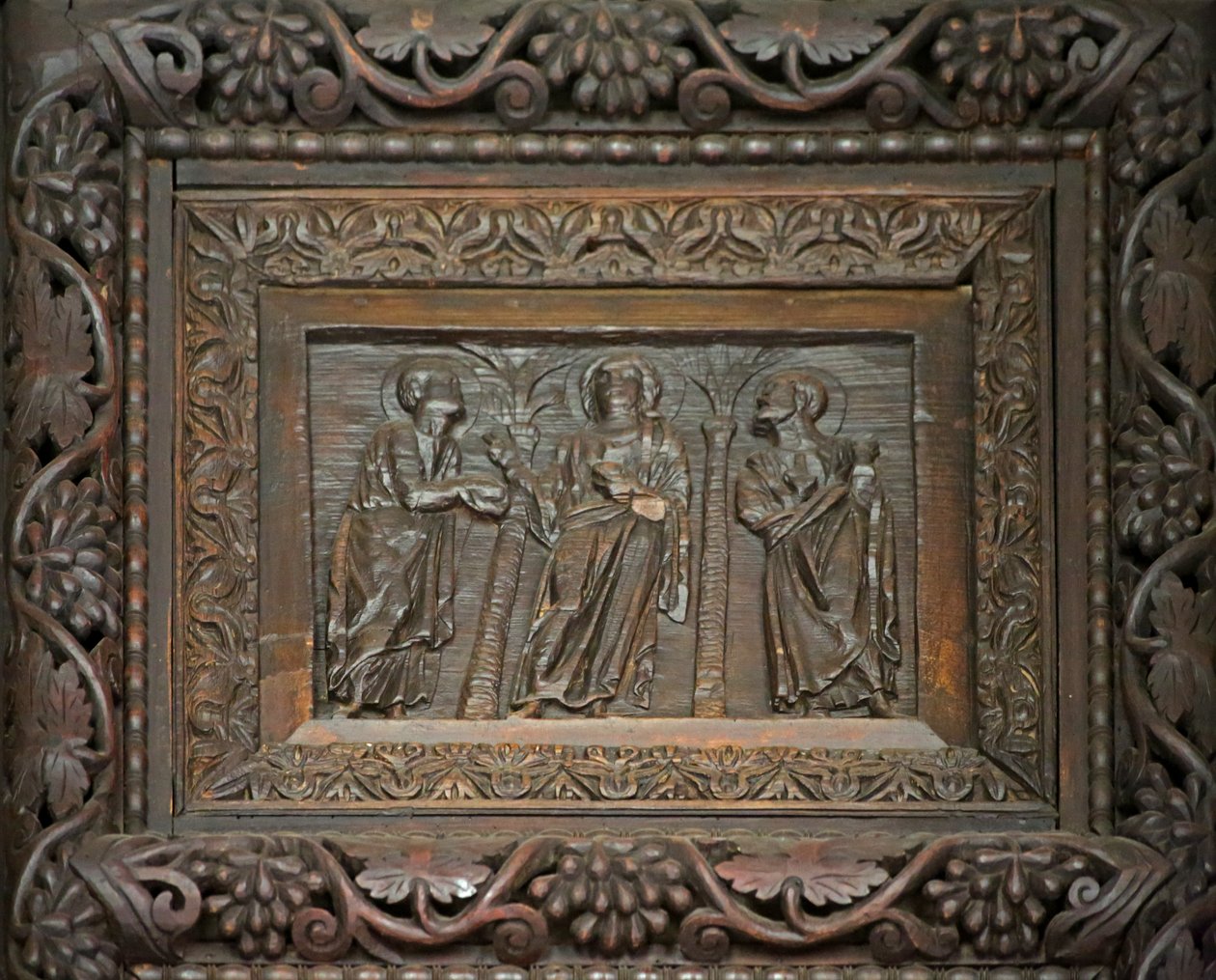 Panel 5C ajtóból: Krisztus két tanítvánnyal alkotó: Unknown