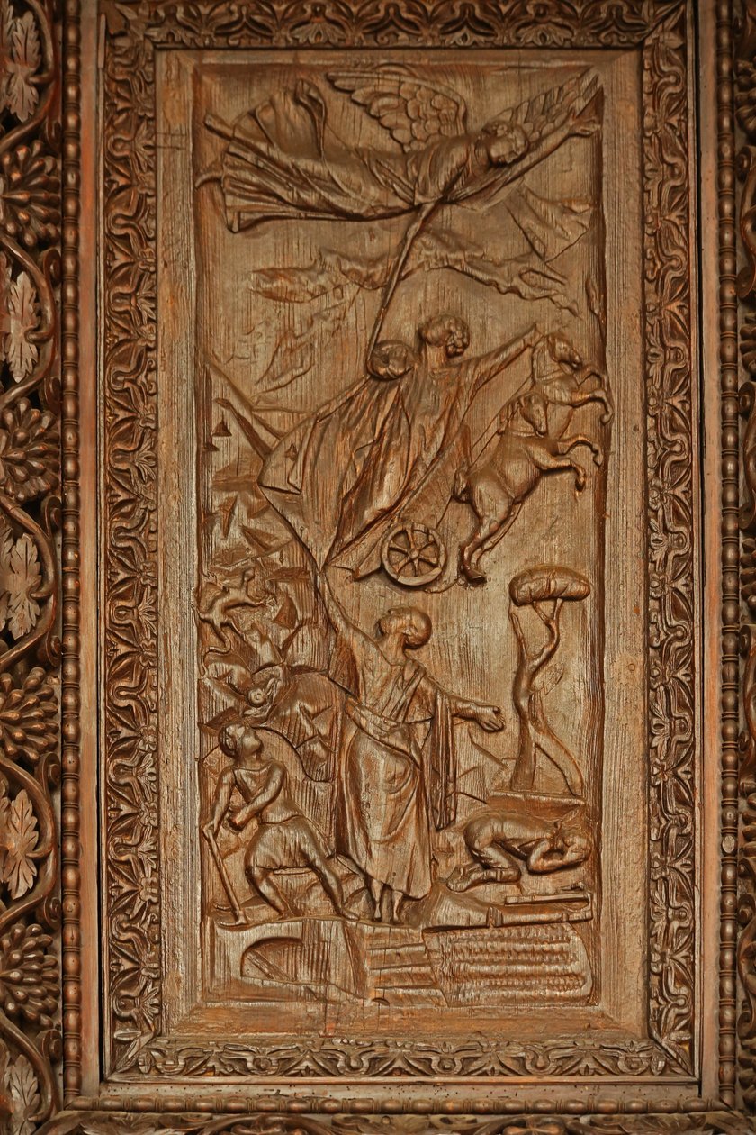Panel az 5C ajtóból: Illés mennybemenetele alkotó: Unknown