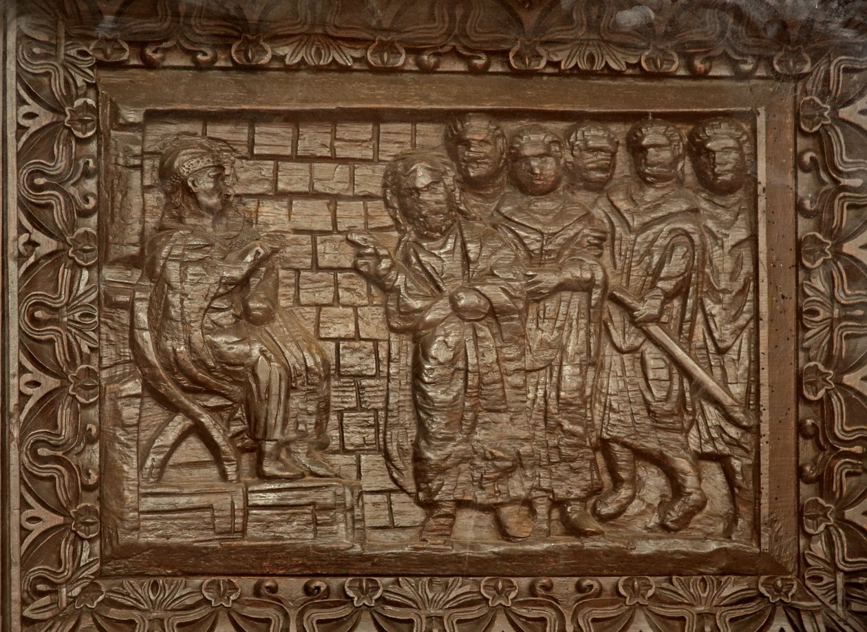 Panel az 5C ajtóból: Jézus ítélete alkotó: Unknown
