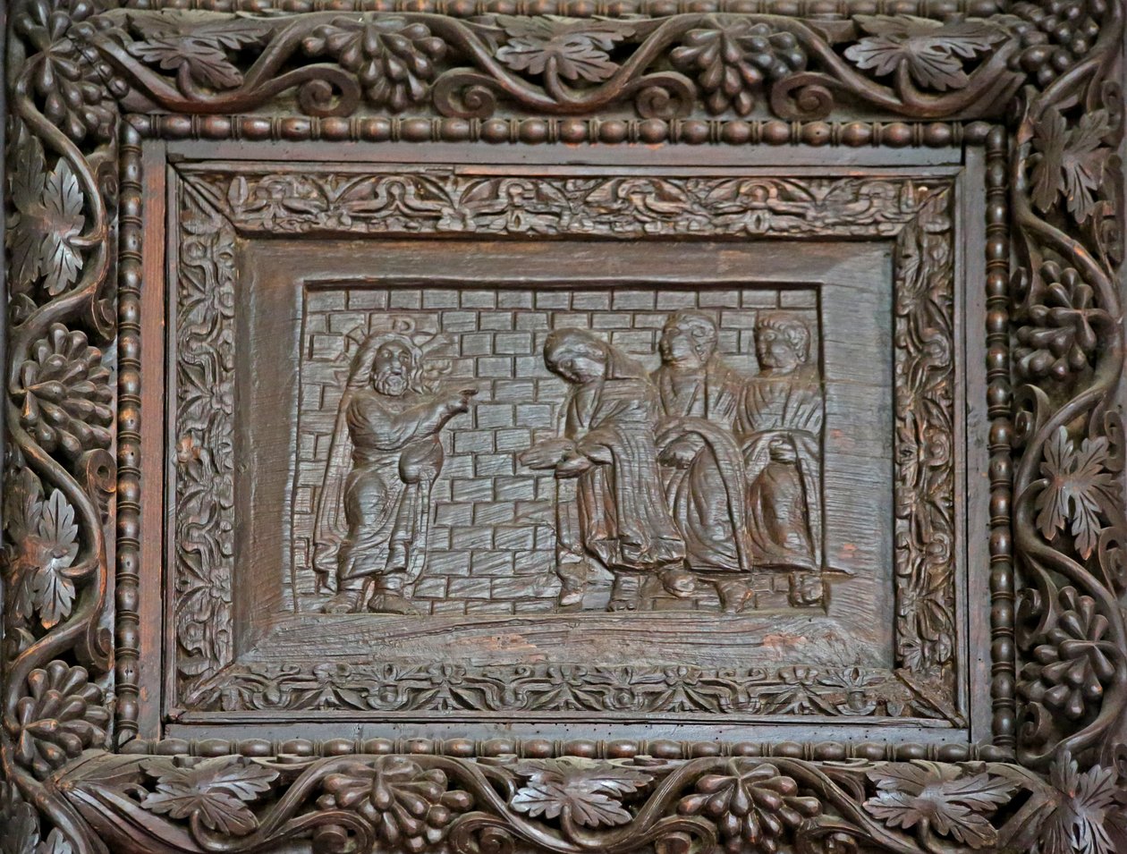 Panel az 5C ajtóból: a feltámadott Krisztus megjelenik tanítványainak alkotó: Unknown