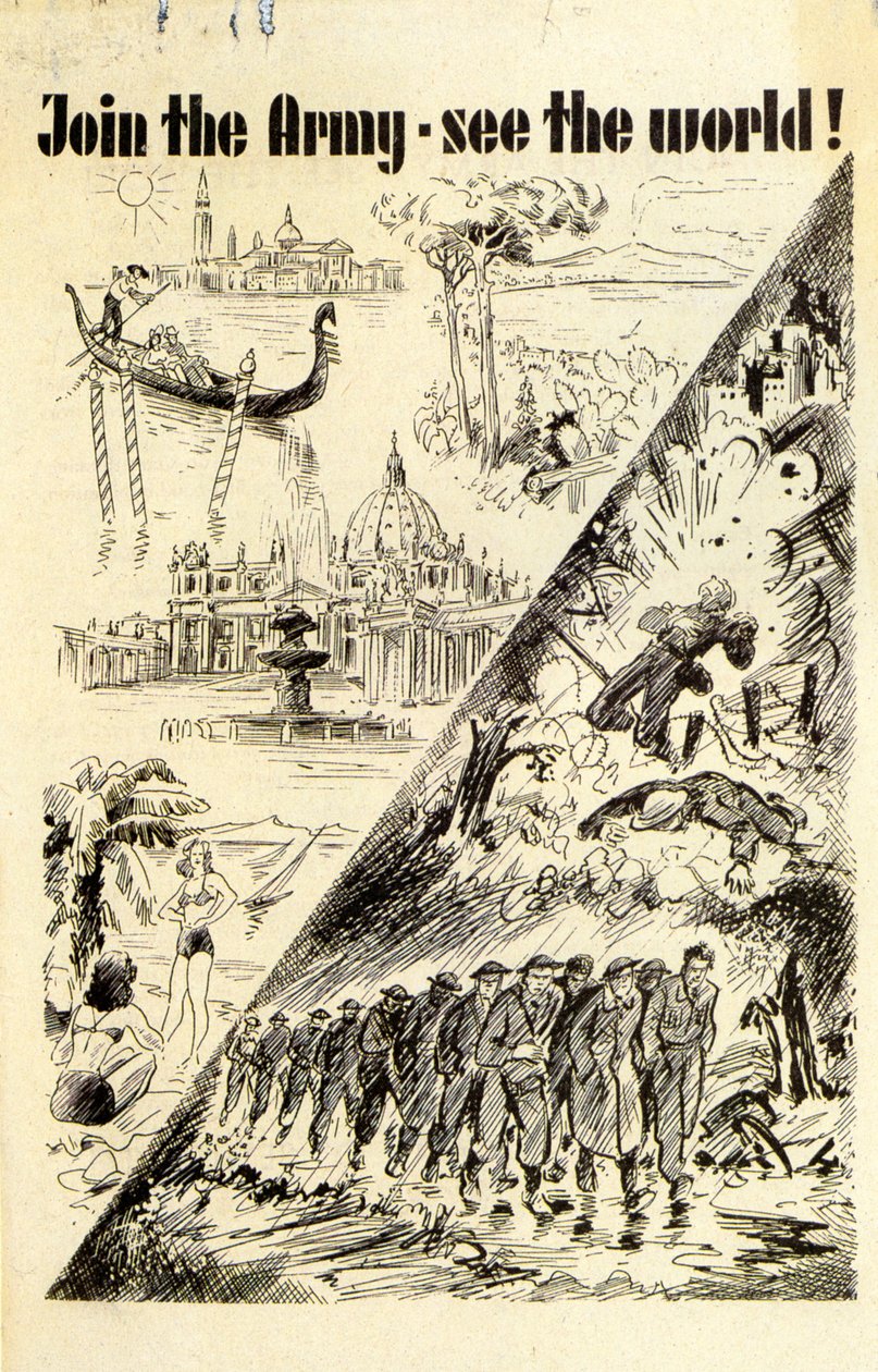 Propaganda. Csatlakozz a hadsereghez – láss világot! 1940 alkotó: Unknown