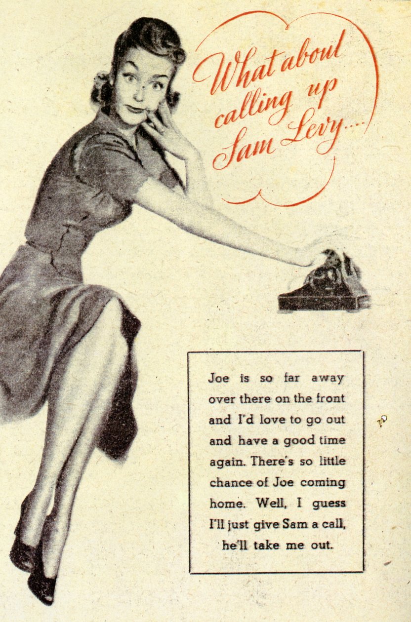 Propaganda. Mit szólnál, ha felhívnád Sam Levyt? 1940 alkotó: Unknown