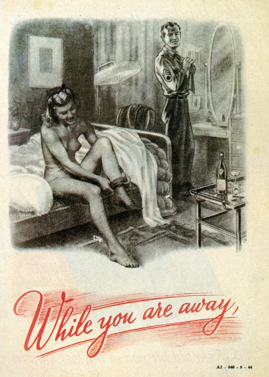 Ironikus propaganda a britek ellen. Amíg távol vagy. 1940 alkotó: Unknown