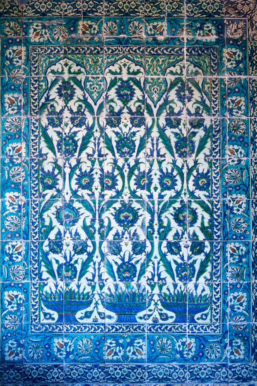 Törökország, Isztambul, Topkapi palota, Iznik csempe alkotó: Unknown