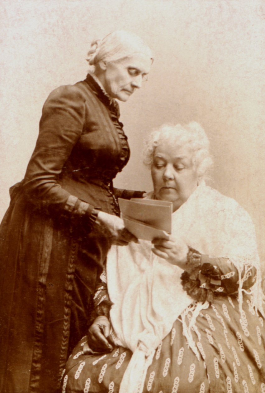Elizabeth Cady Stanton (1815-1902) és Susan B. Anthony (1820-1906) 1880 körül alkotó: American Photographer