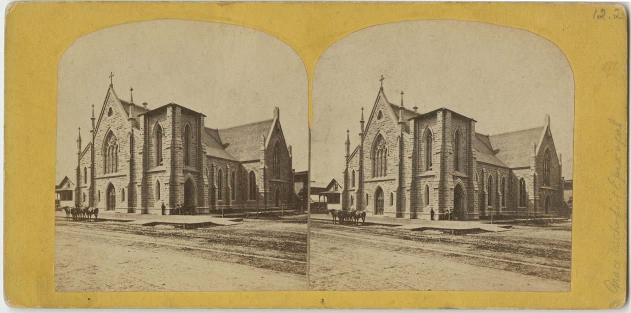 Grace Methodist Episcopal Church, Chicago, 1870 körül alkotó: American Photographer