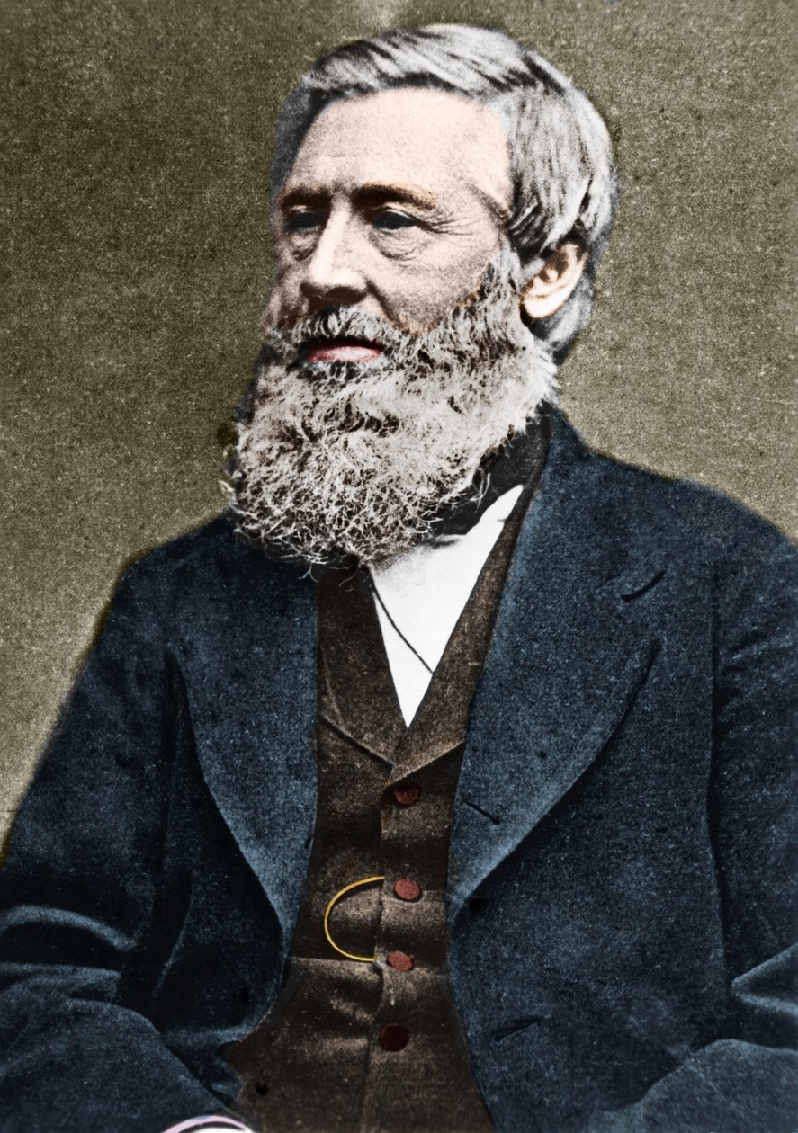 Asa Gray (1810-1888) amerikai botanikus portréja. c1884. alkotó: American Photographer