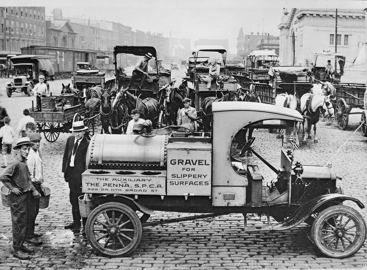 S.P.C.A. Gravel Truck, Philadelphia, 1920 körül alkotó: American Photographer