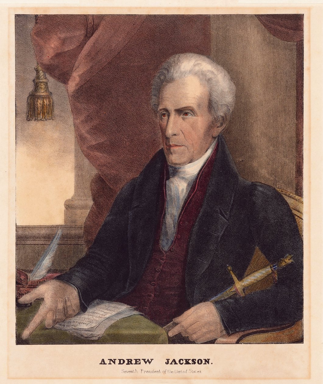 Andrew Jackson, kocsma. 1842 alkotó: American School