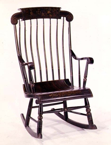 Boston rocker, 1832 (juhar és fenyő) alkotó: American School