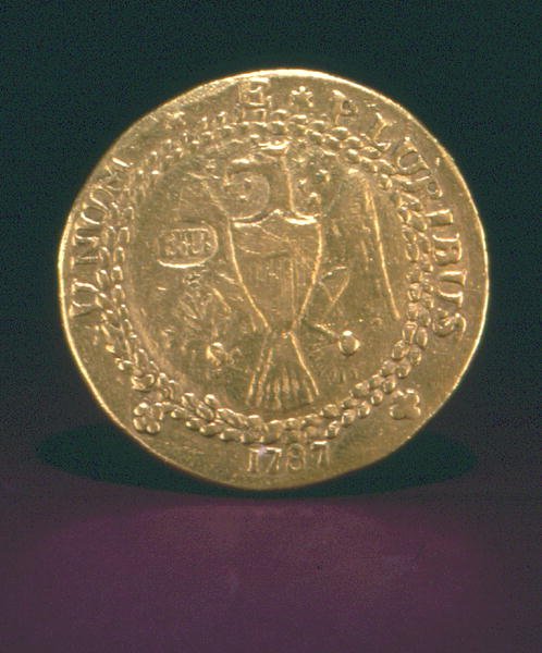 Brasher Doubloon, New York, 1787 (arany) alkotó: American School