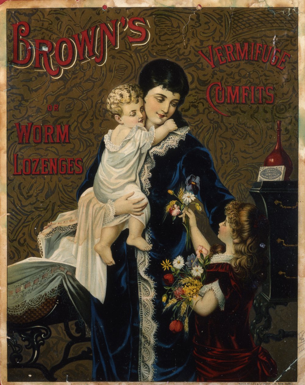Browns Vermifuge Comfits vagy Worm Lozenges alkotó: American School