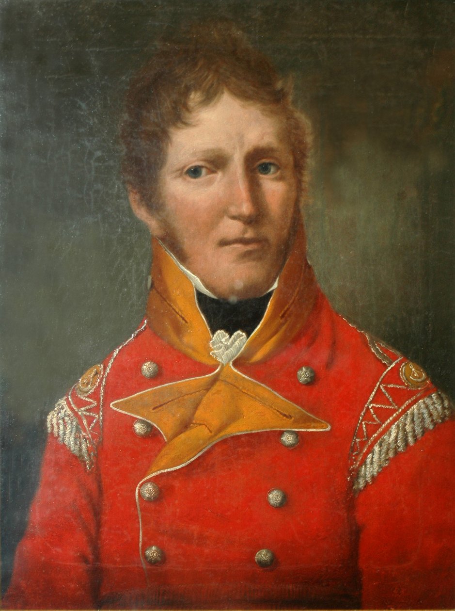 Alexander Shaw százados, a 35. gyalogezred könnyű gyalogsági százada, 1803 körül alkotó: American School