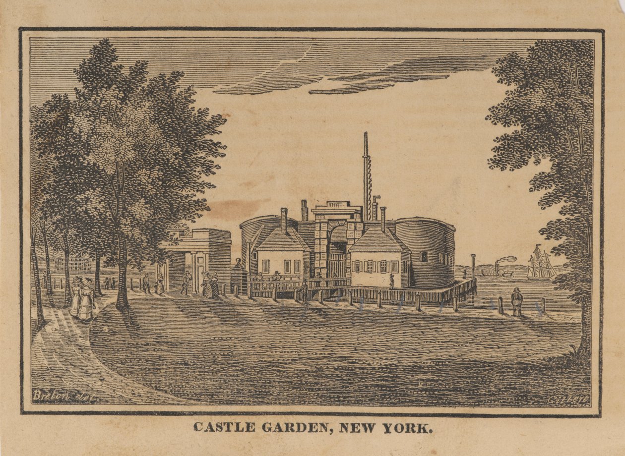 Castle Garden, New York alkotó: American School