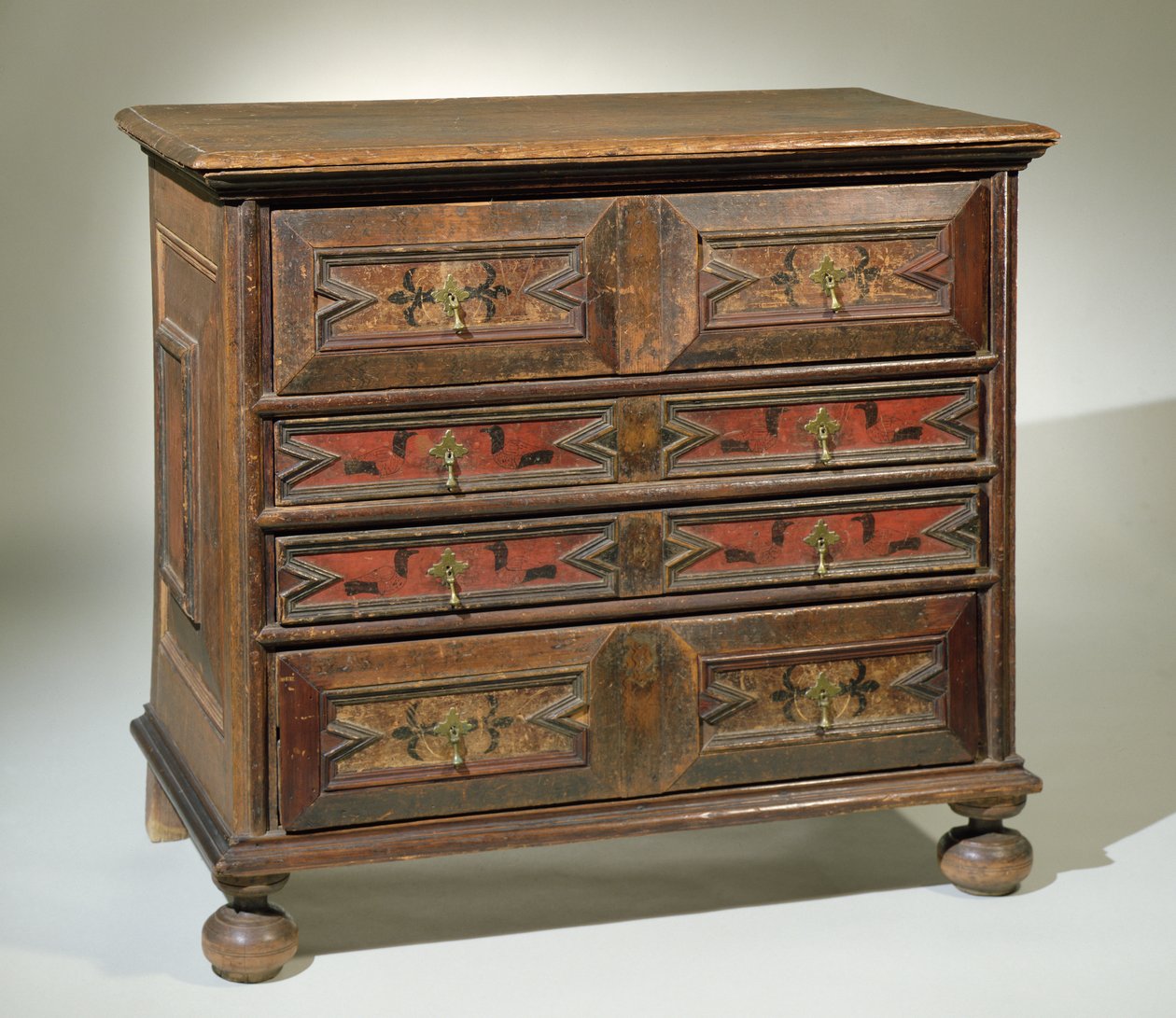Komód, Massachusetts, 1680-1700 (tölgy, fenyő és fa) alkotó: American School
