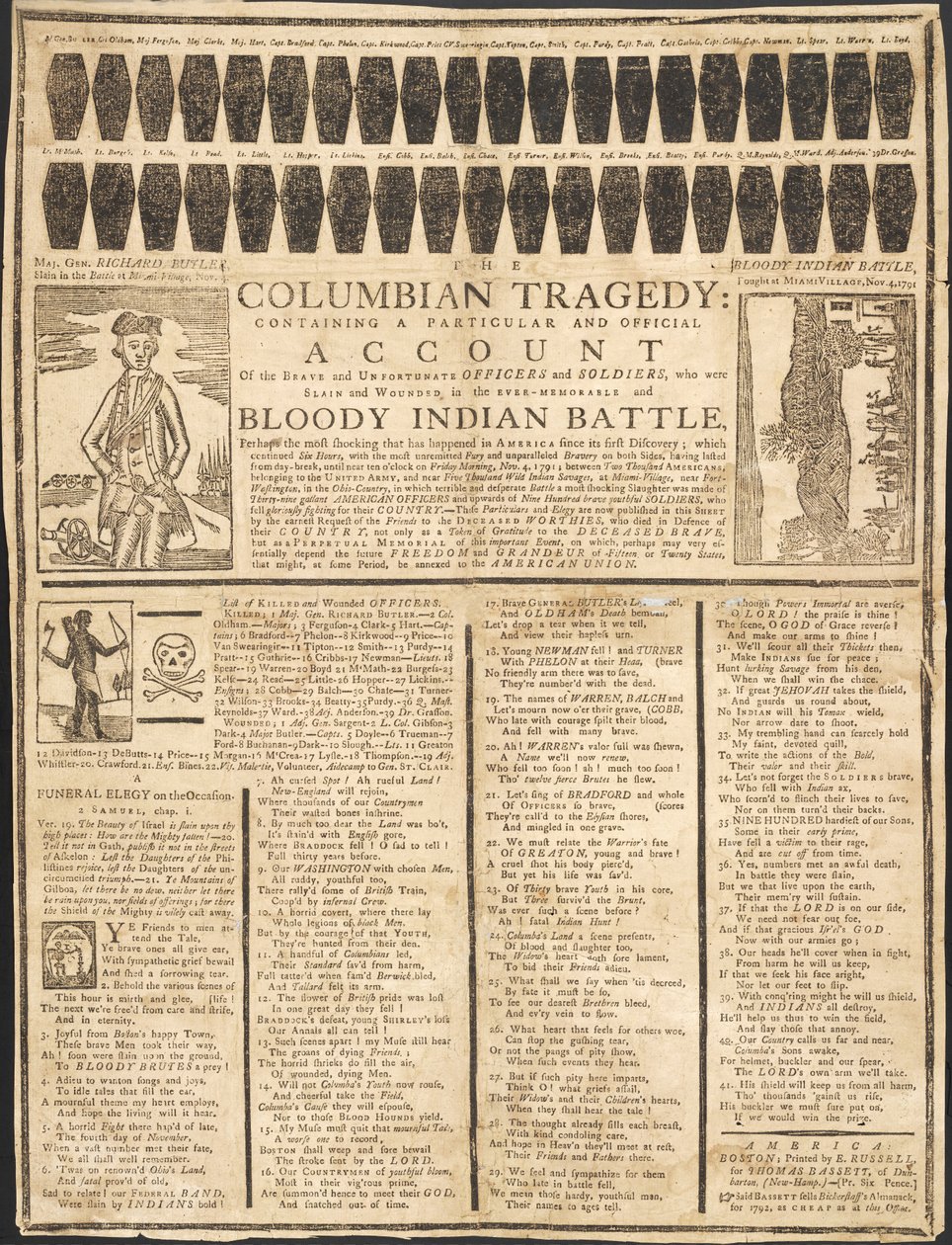 Columbian Tragédia, kocsma. 1791 alkotó: American School
