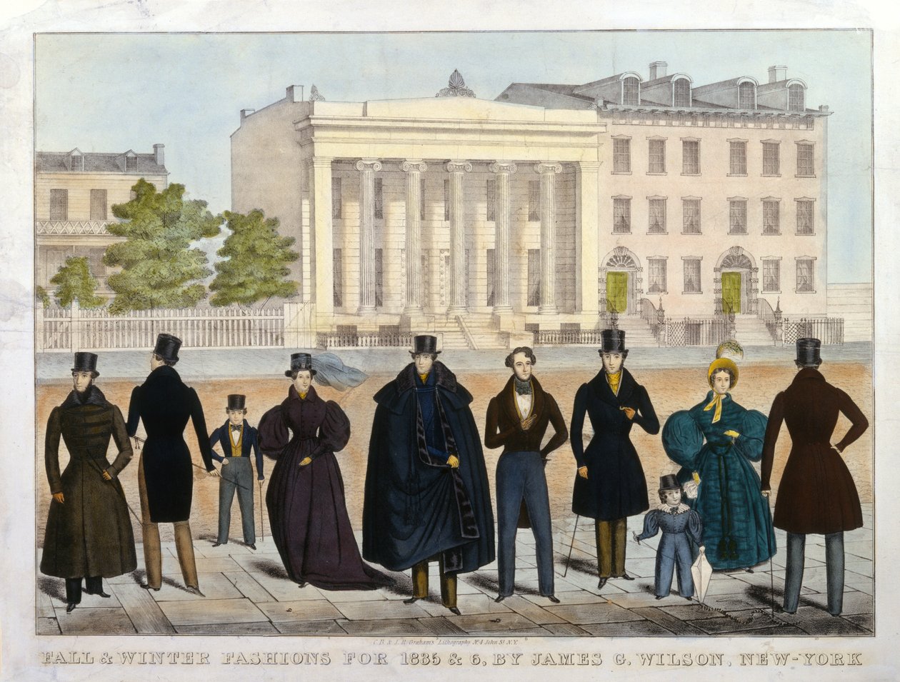Őszi és téli divat 1835-re és 36-ra, James G. Wilson, New-York, 1835-36 alkotó: American School