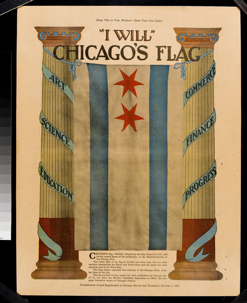 Flying the Flag, A Chicago Herald and Examiner melléklete, 1921. október 2. alkotó: American School