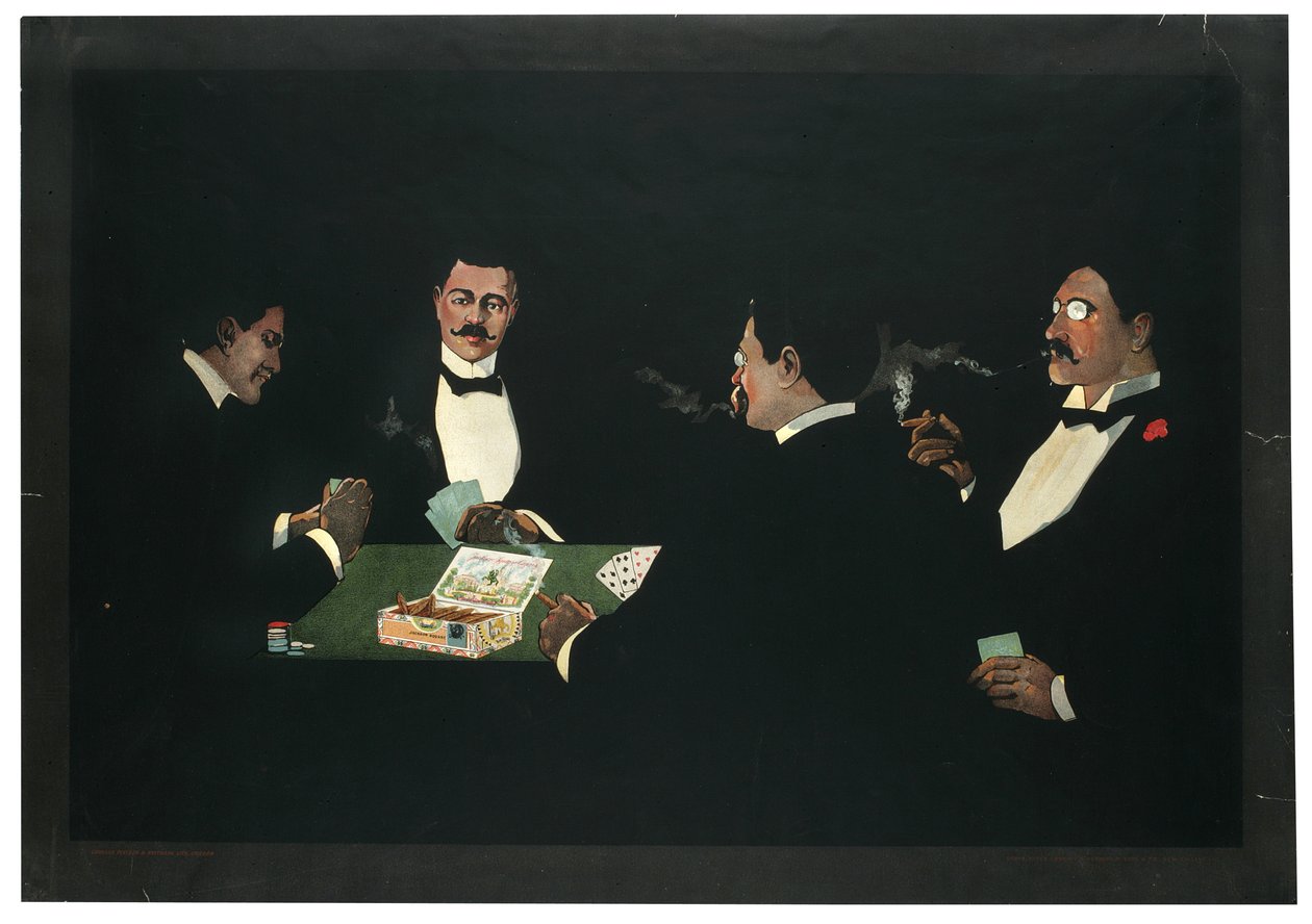 Jackson Square Cigars, reklám, 1899 alkotó: American School
