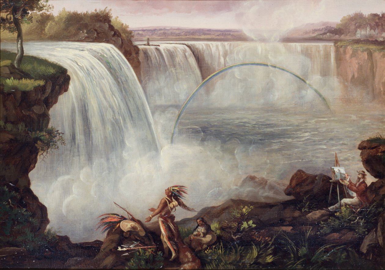 Niagara-vízesés, 1840-50 körül alkotó: American School