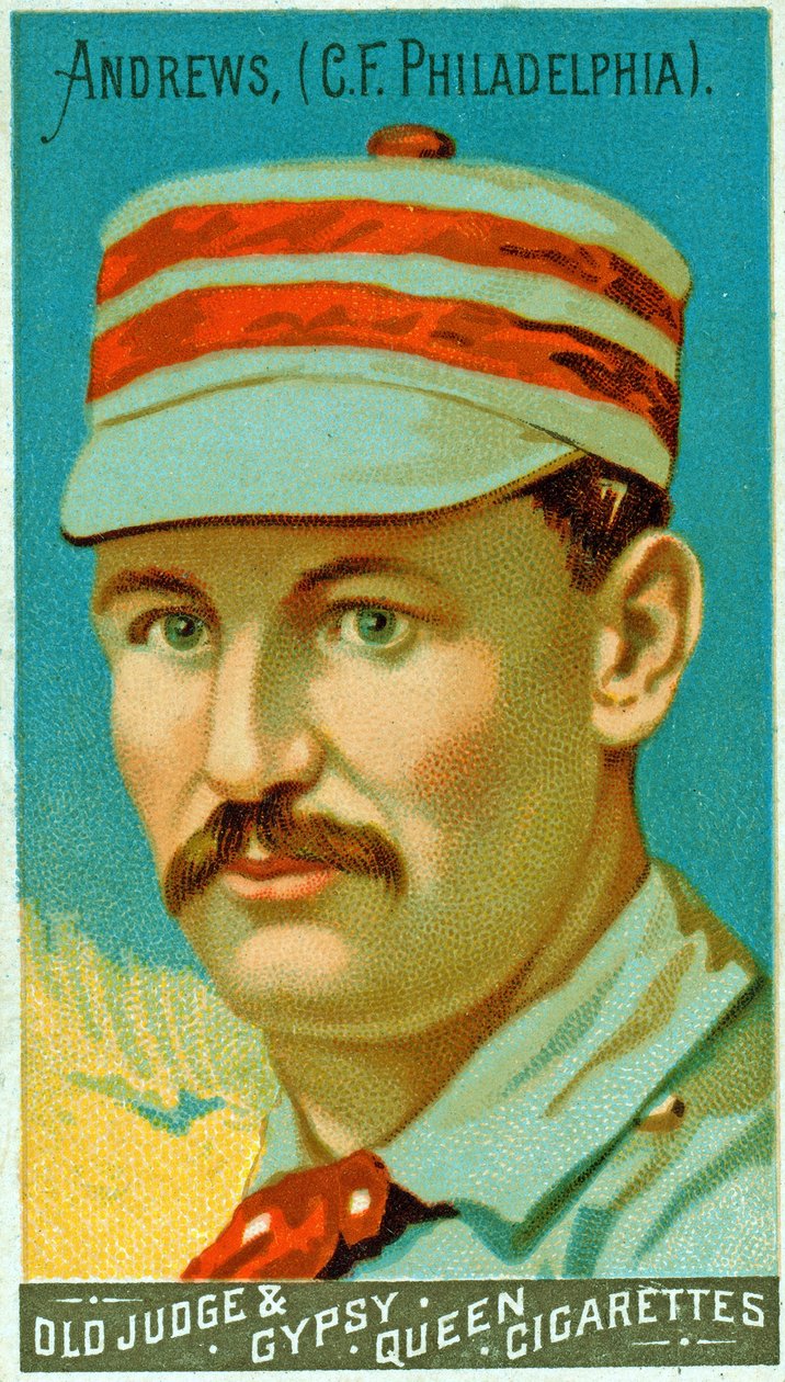 Ed Andrews portréja, Philadelphia Quakers, 1887 alkotó: American School