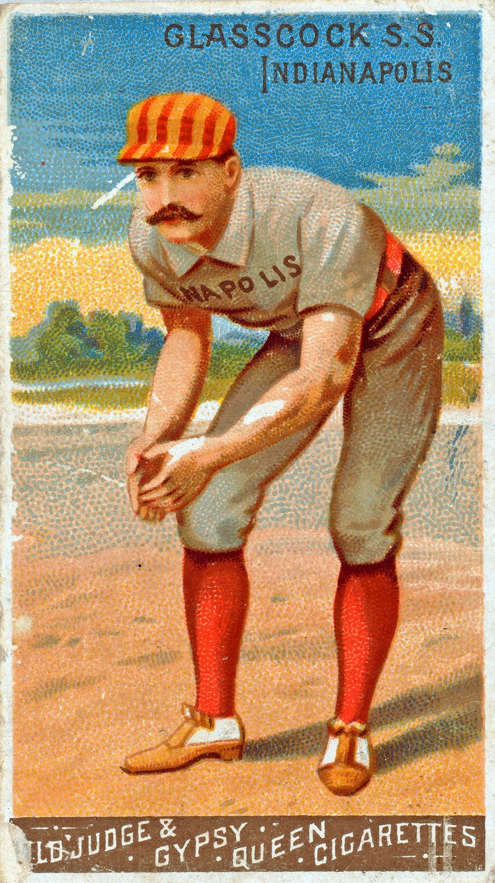 Jack Glasscock portréja, 1887 alkotó: American School