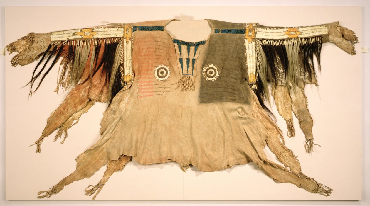 Chiefs War Dress ing, Sioux, Yantonai, 1801-33 alkotó: American School