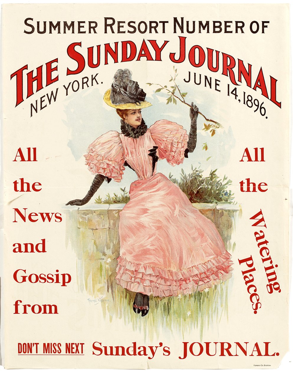 A The Sunday Journal nyári üdülőhelyi száma, New York, 1896. június 14., 1896 (nyomtatott) alkotó: American School